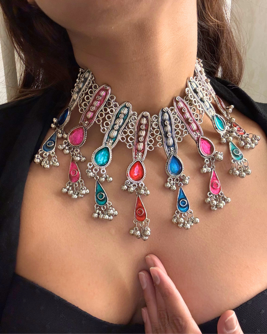 Haniya Afghani Choker Set