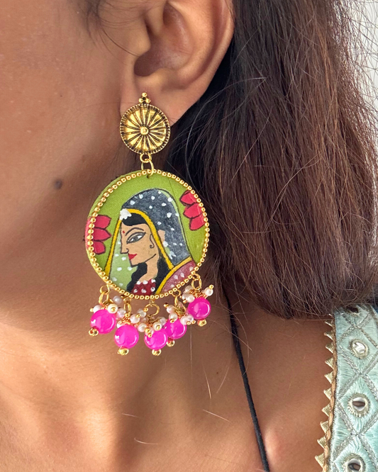 Dulhan Fabric Earrings