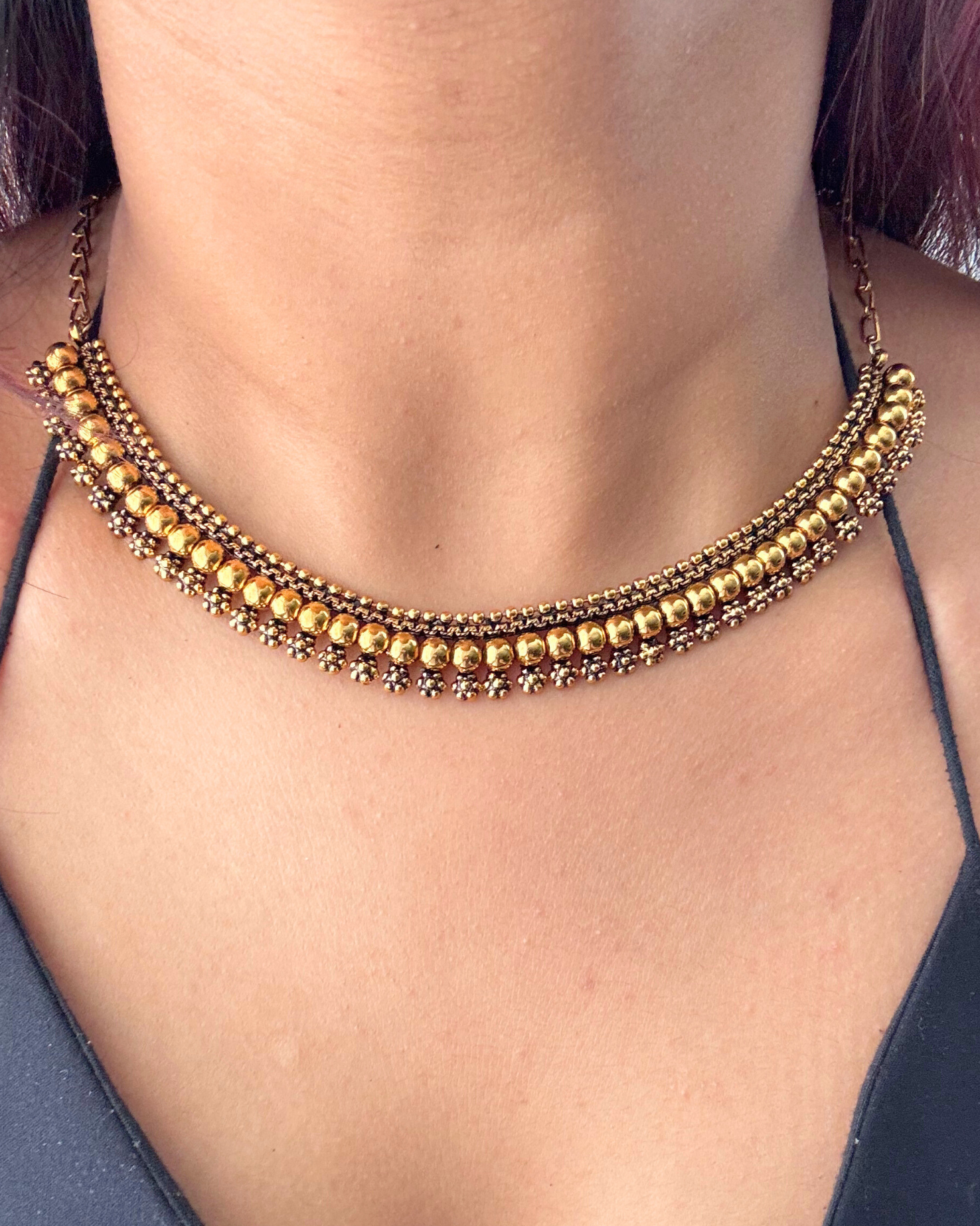 Sona Temple Necklace Set
