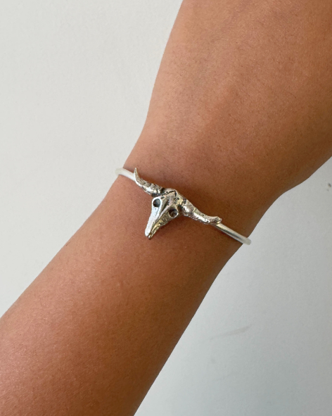 Shivangi Oxidised Silver Bracelet