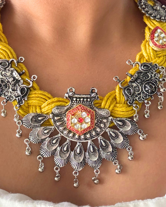 Sarso Yellow Jute Necklace