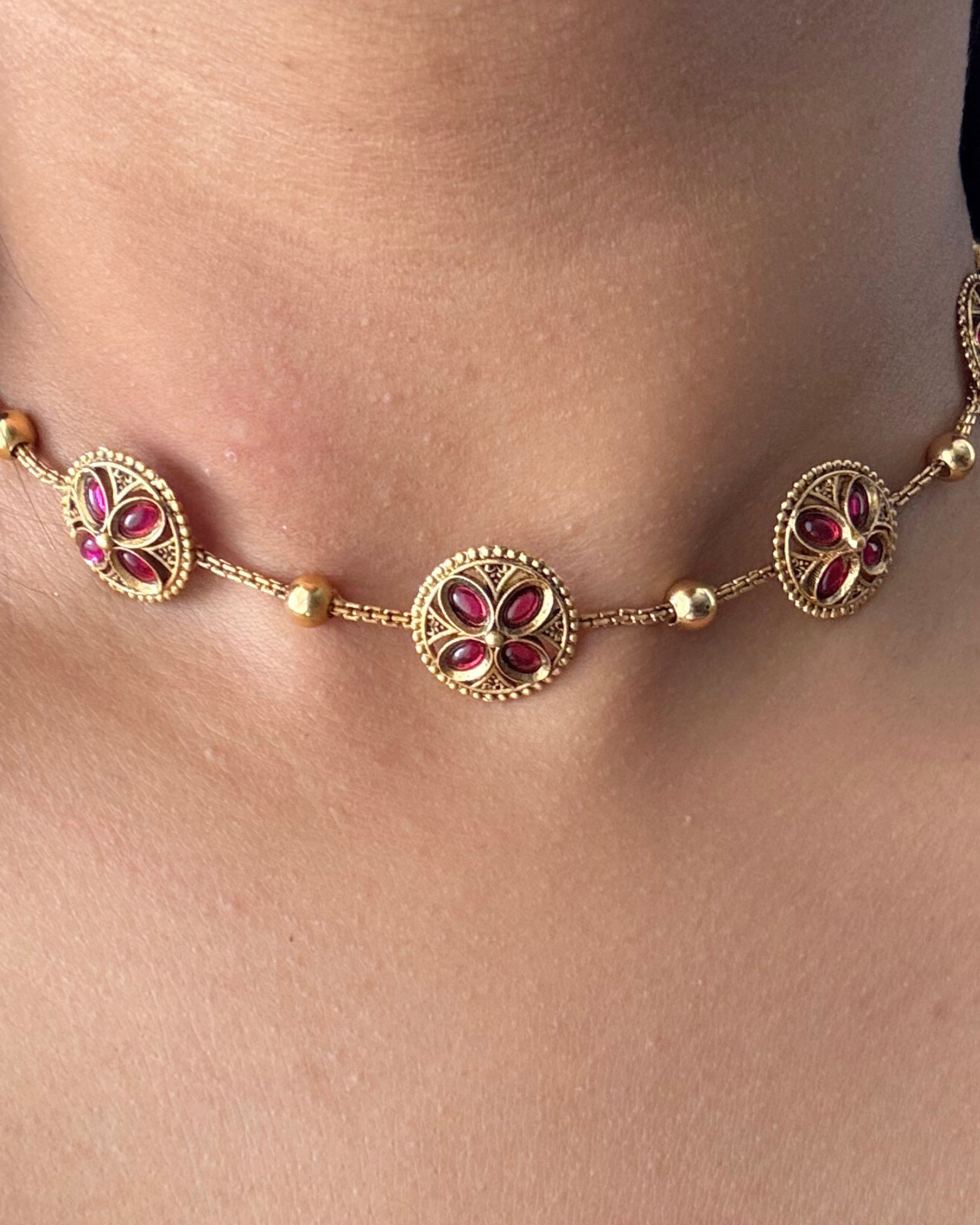 Juhi Pink Necklace Set
