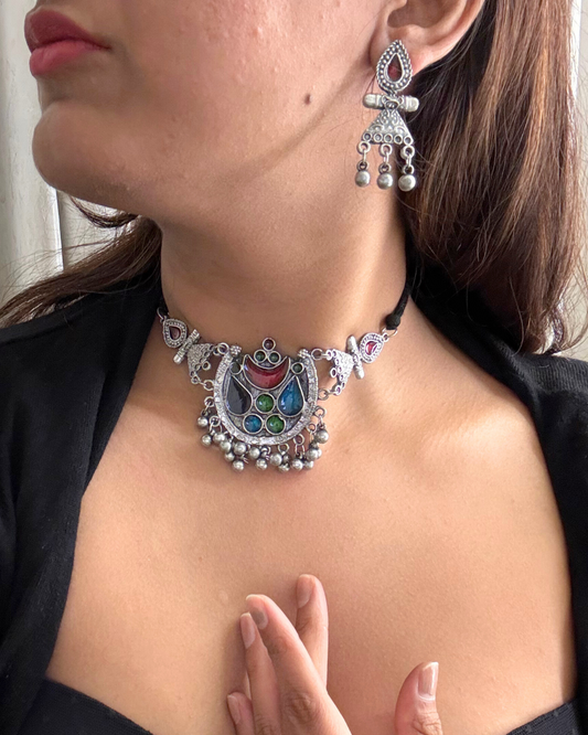 Jawaria Afghani Choker Set