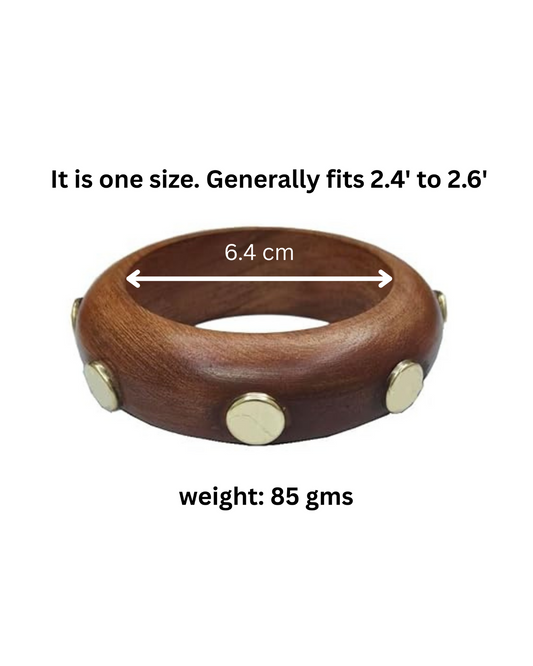 Sitara Brown Wooden Bangle