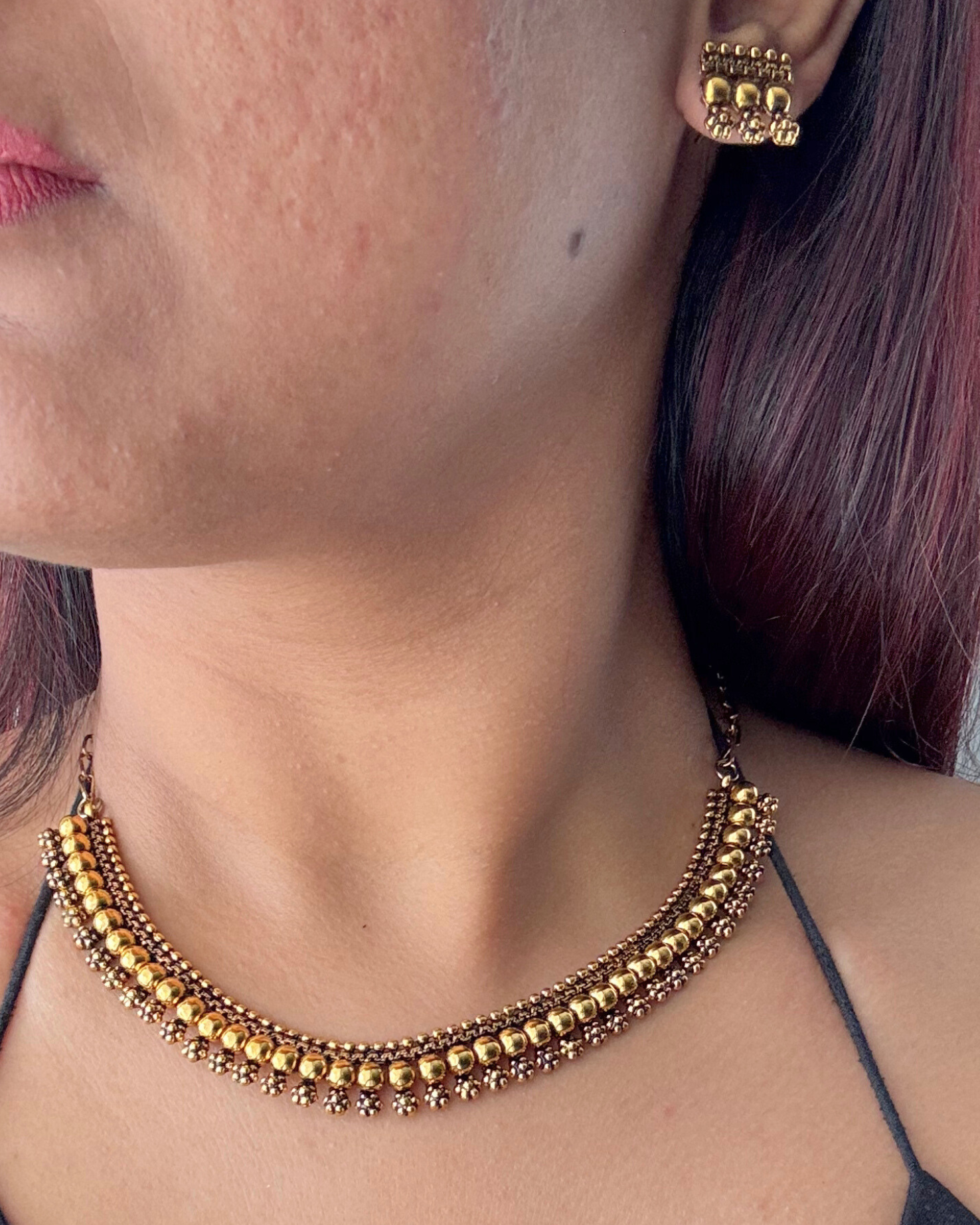 Sona Temple Necklace Set