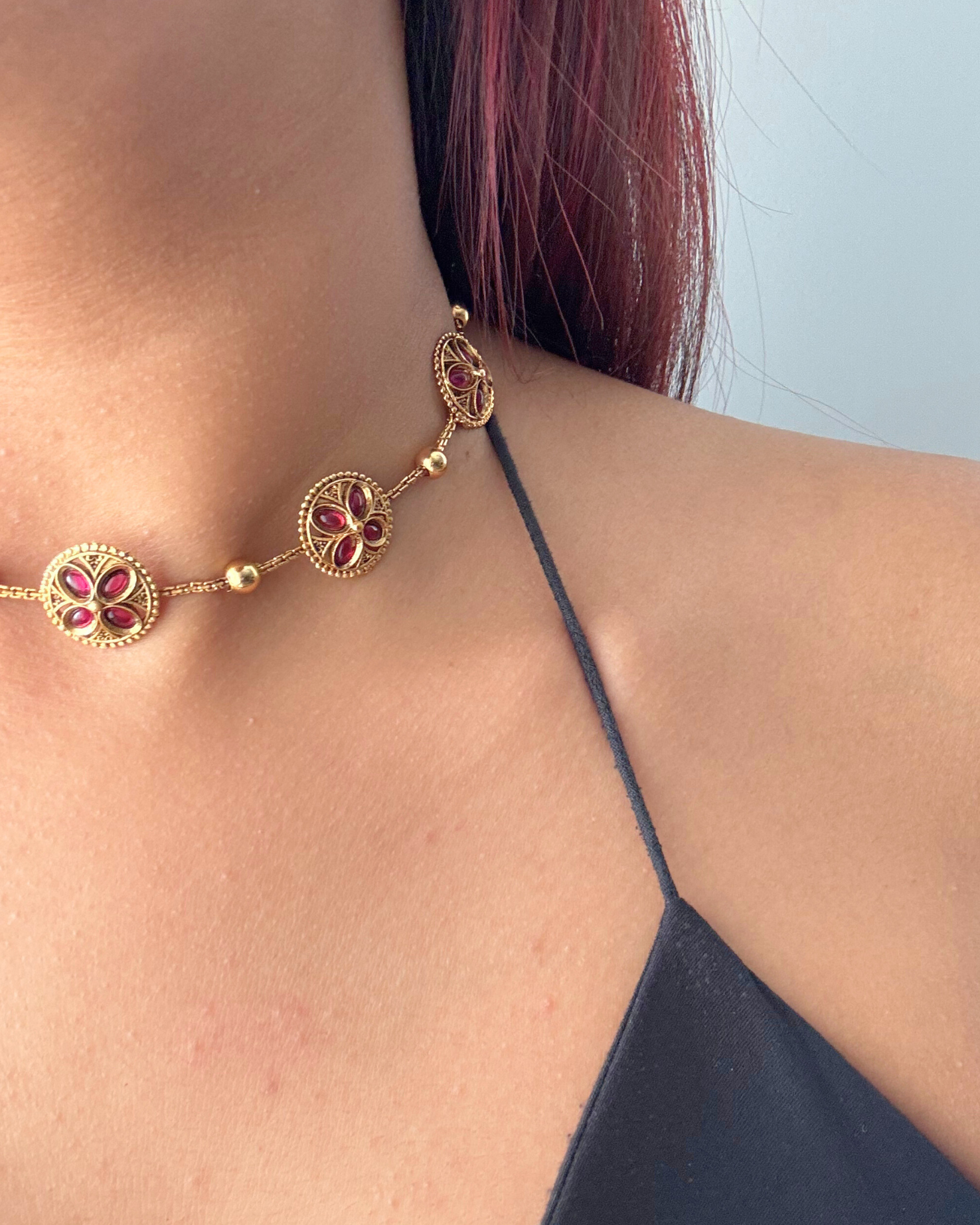 Juhi Pink Necklace Set