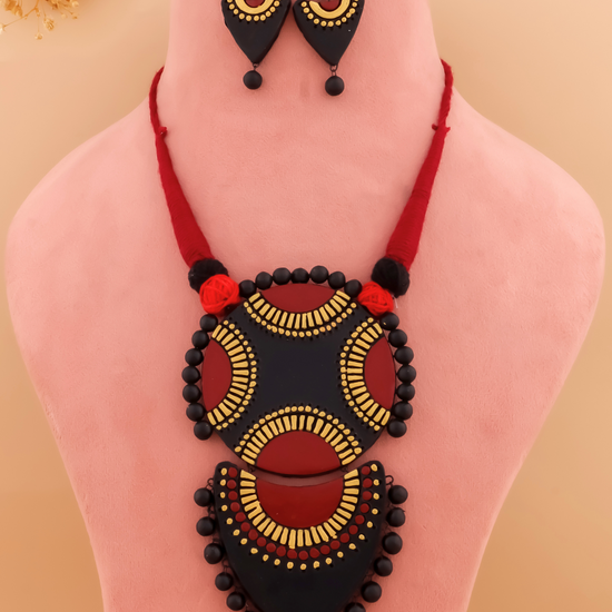 Avya Terracotta Choker Set