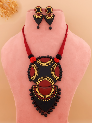 Avya Terracotta Choker Set