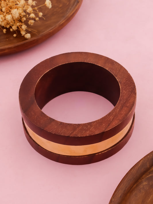 Chanchal Brown Wooden Bangle