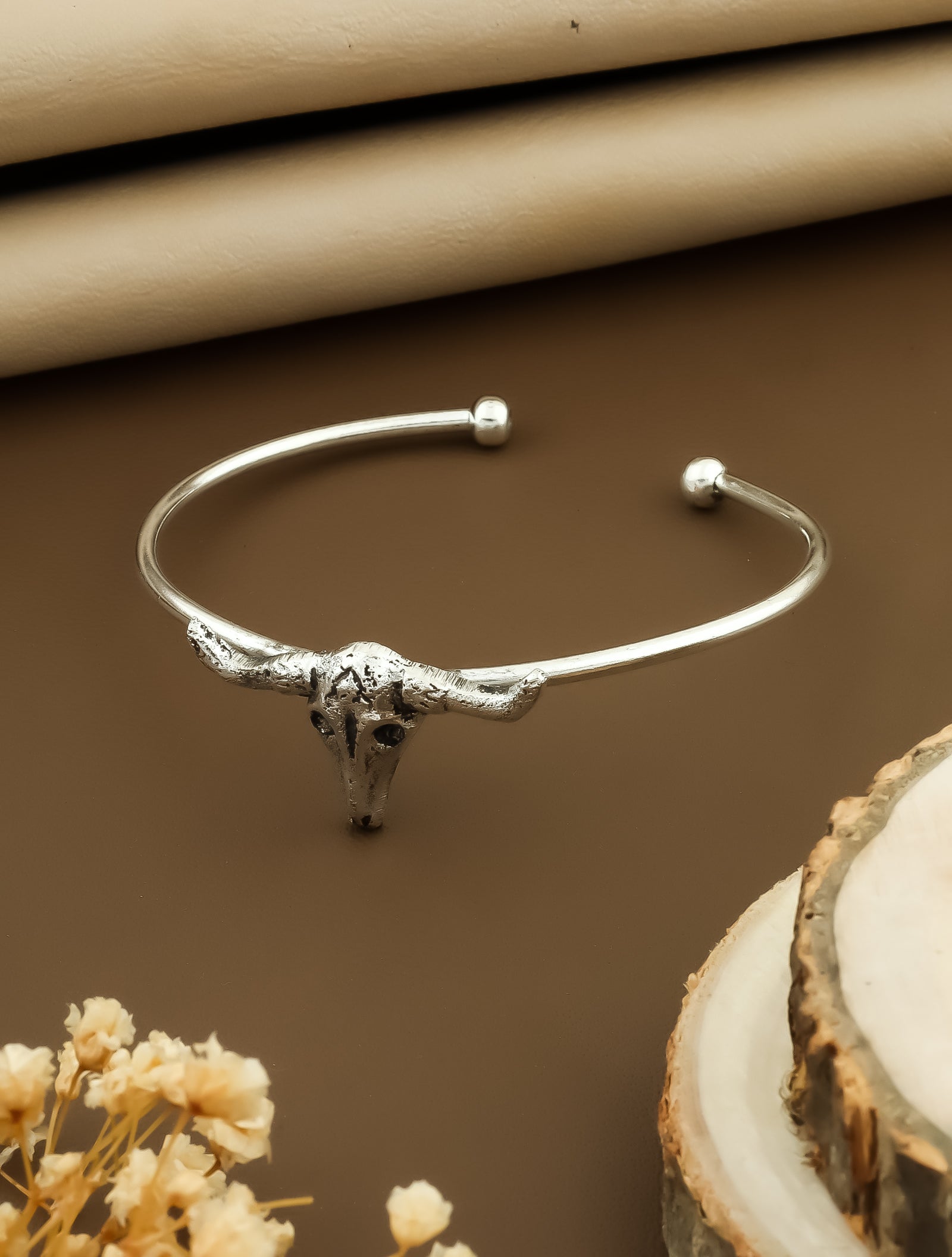 Shivangi Oxidised Silver Bracelet
