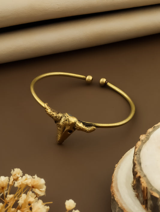Shivangi Oxidised Gold Bracelet