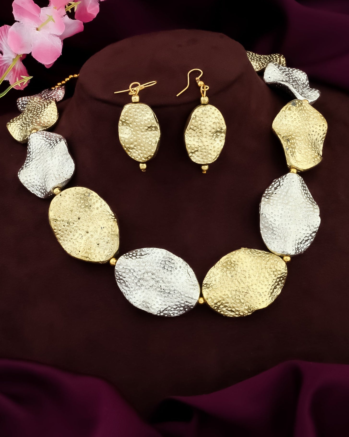 Mahira Dual Tone Necklace Set
