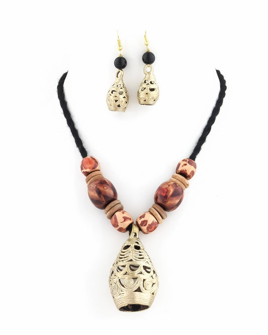 Arundhati Dokra Necklace Set