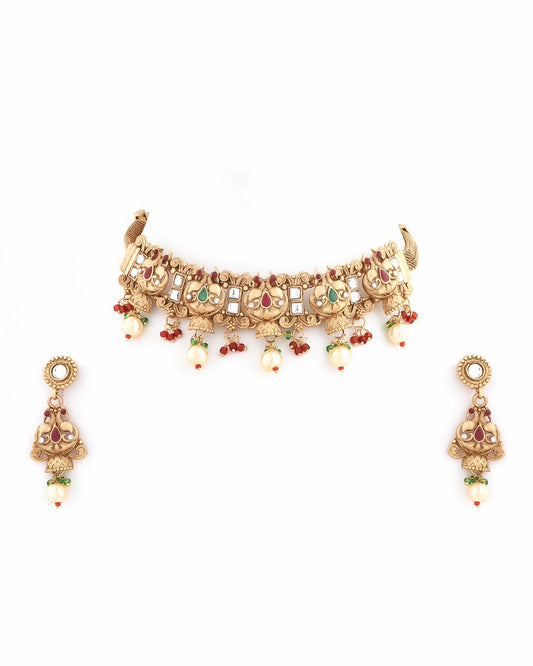 Temple Jewellery Set
