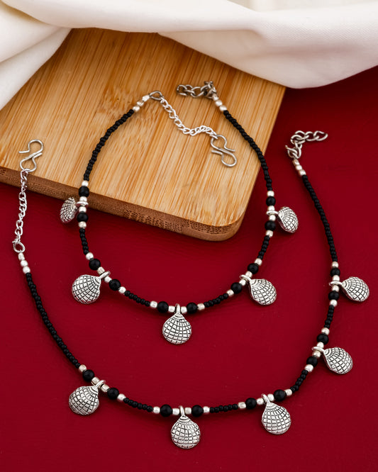 Shell Bead Anklet - Set of 2