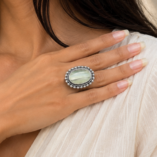 Sukh Grey Moroccan Ring