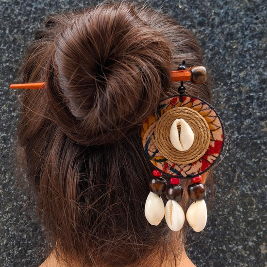 Nazm Handcrafted Wooden Hairpin Stick