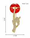 Shut Up Diamond Brooch