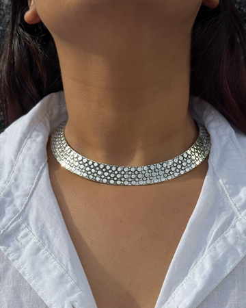 Pratishtha Tribal Silver Hasli