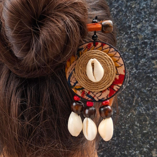 Nazm Handcrafted Wooden Hairpin Stick