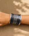 Raha Silver Oxidised Kada