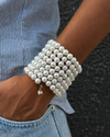 Pearl Spiral Bangle
