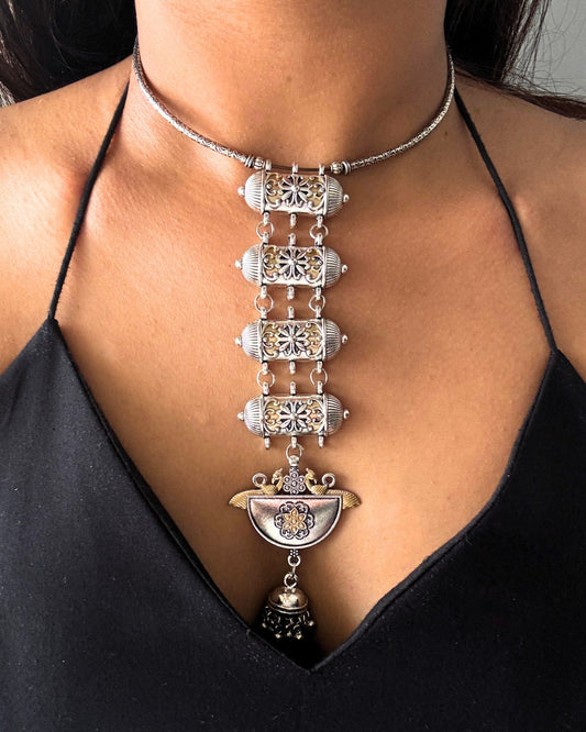 Sneha Dual-tone Tie Choker Set