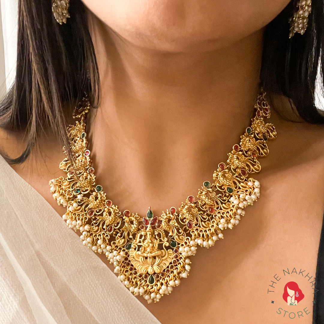 Temple Jewellery Set: Gauri Haar Set