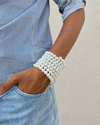 Pearl Spiral Bangle