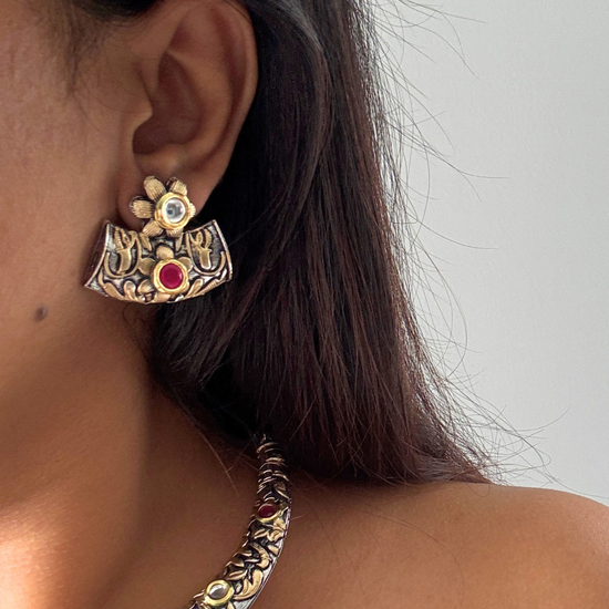 Seher Dual tone Kundan Choker Set