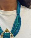 Niharika Two-tone Ocean Blue jute Necklace
