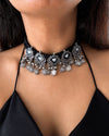 Nandi Oxidised Choker Set