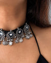 Nandi Oxidised Choker Set