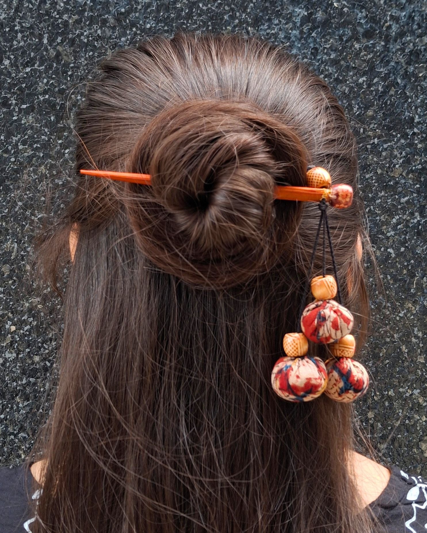 Kitab Handcrafted Wooden Hairpin Stick