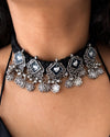 Nandi Oxidised Choker Set