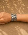 Devika Silver Oxidised Kada