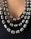 Nidhan Three Layer Silver Necklace