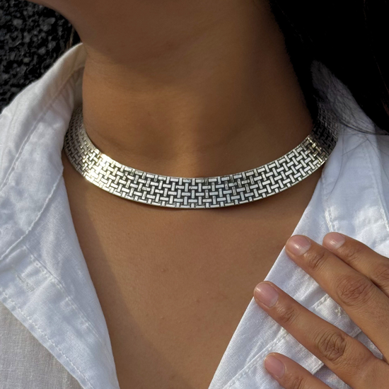 Taral Tribal Silver Hasli