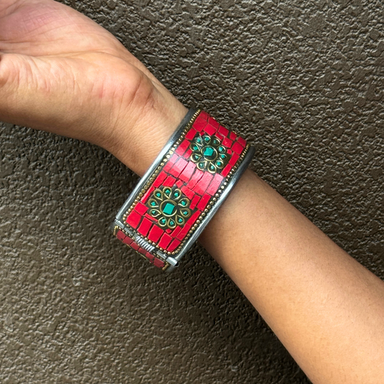 Zara Red Moroccan Kada