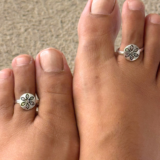 Phool Toe Ring - Set of 2
