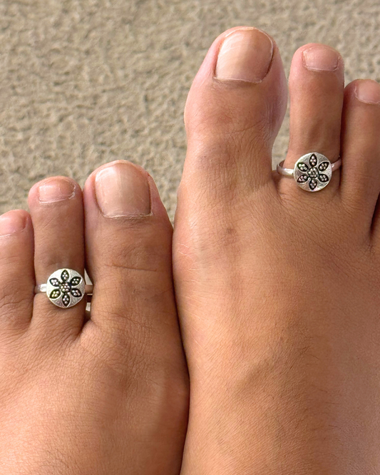 Phool Toe Ring - Set of 2