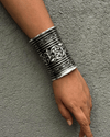 Zoya Tribal Long Silver Kada