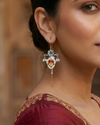 Kumud Kundan Oxidised Earrings