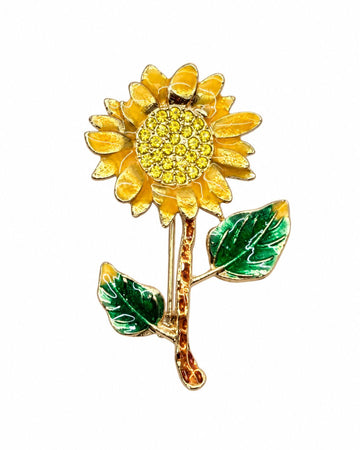 Sunflower Brooch