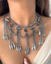 Dipali Kutchi Oxidised Choker Set