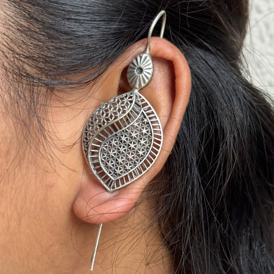 Bail Oxidised Earcuff - Set of 2