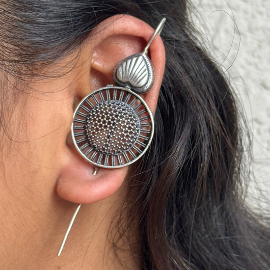 Chameli Oxidised Earcuff - Set of 2