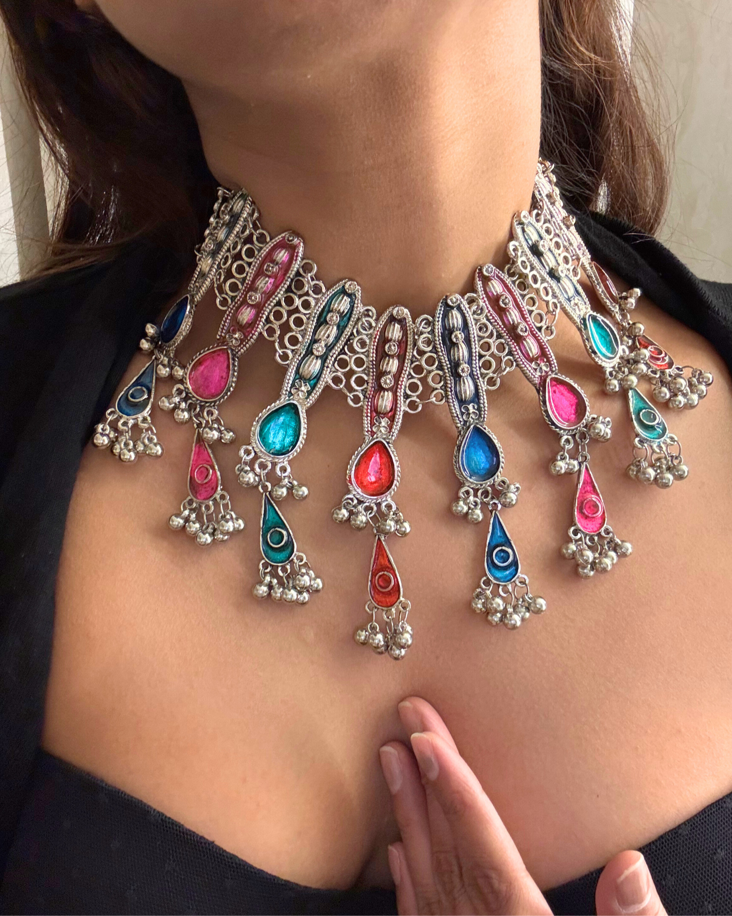 Haniya Afghani Choker Set
