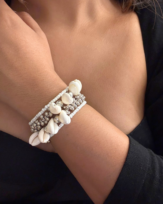 Shell Spiral Bangle