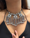 Zubeda Oxidised Choker Set
